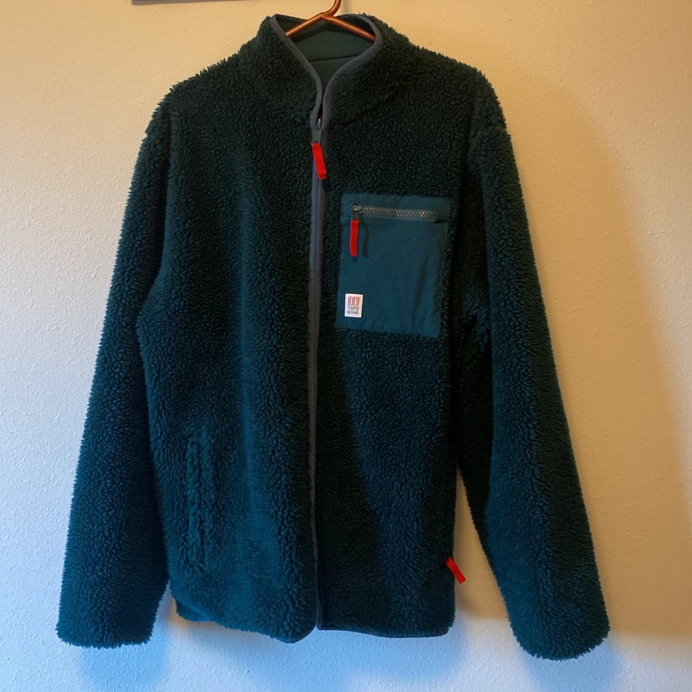 Topo Sherpa Jacket is 2 - in - 1 Size XXL Khaki color